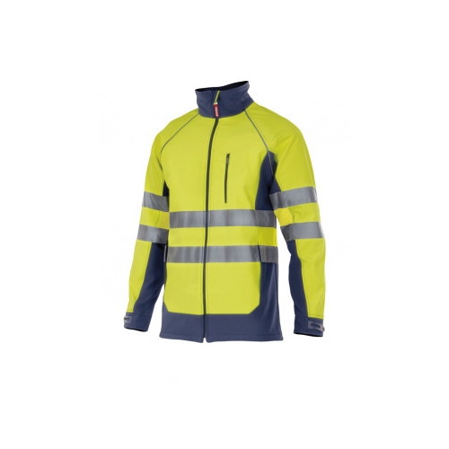GIACCA SOFT SHELL BICOLORE AD ALTA VISIBILITA' GIACCA SOFT SHELL BICOLORE AD ALTA VISIBILITA'