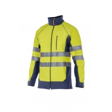 GIACCA SOFT SHELL BICOLORE AD ALTA VISIBILITA'