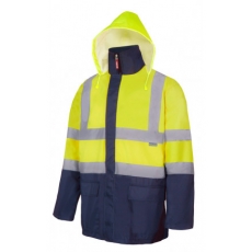 PARKA 4 IN 1 BICOLORE AD ALTA VISIBILITA'